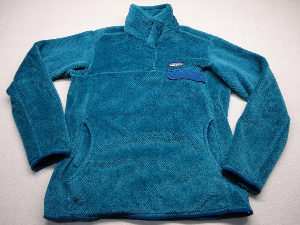 Patagonia Fleece Jacket Synchilla Womens Large Blue Pullover Pocket STY25442SP17